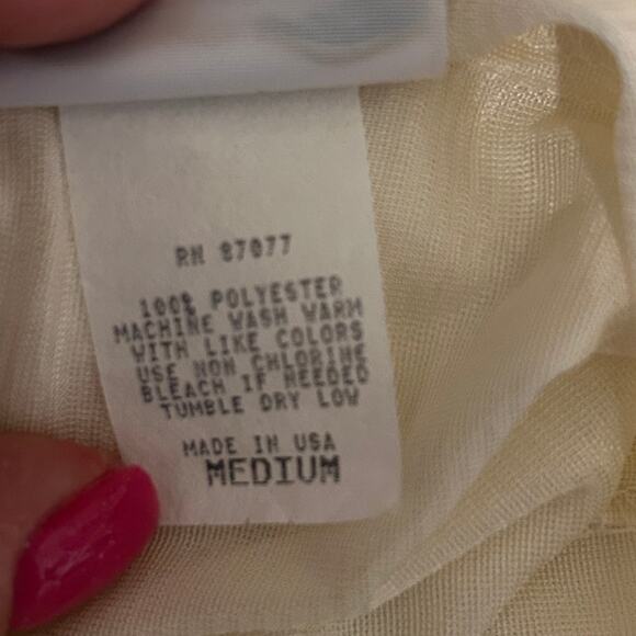 VTG Y2K Collections ETC M Lace Slip Top Satiny Cottagecore Romantic‎ Coquette - Picture 8 of 10